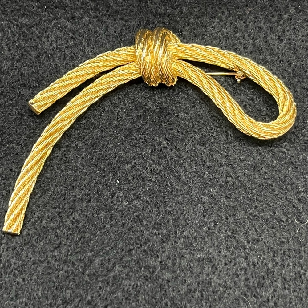 Christian Dior Rope Brooch Vintage